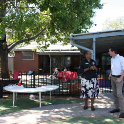 Minister visiting Congress Childcare