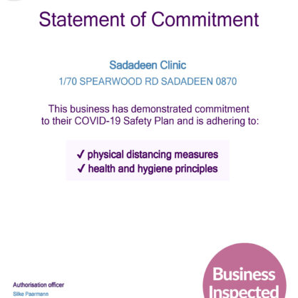 Updated Statement Of Commitment Ref Number Covid19 Chk 6546